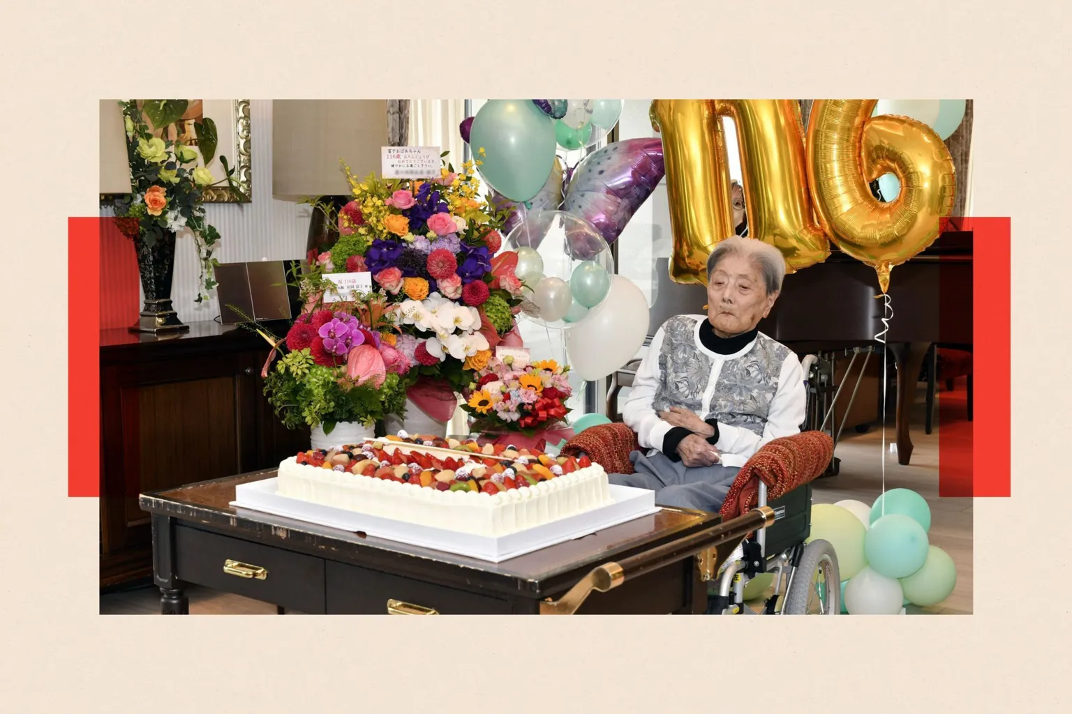 Centenarians - like Tomiko Itooka, pictured in Japan on her 116th birthday - are often used as case studies by scientists studying longevity